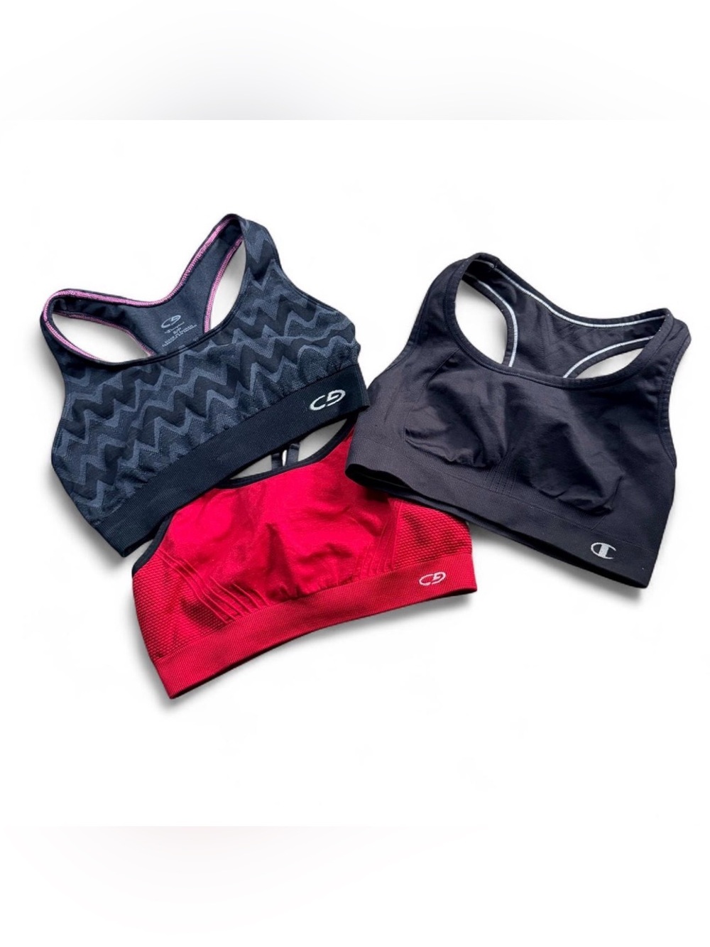 Champion Women's Sports Bras - Black, Charcoal, Red